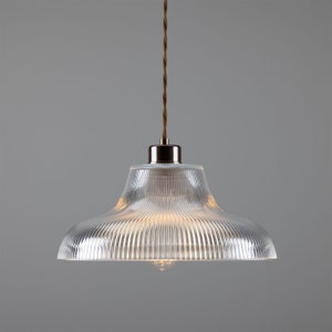 Mono Industrial Railway Glass Pendant Light 11.8'' (30cm)