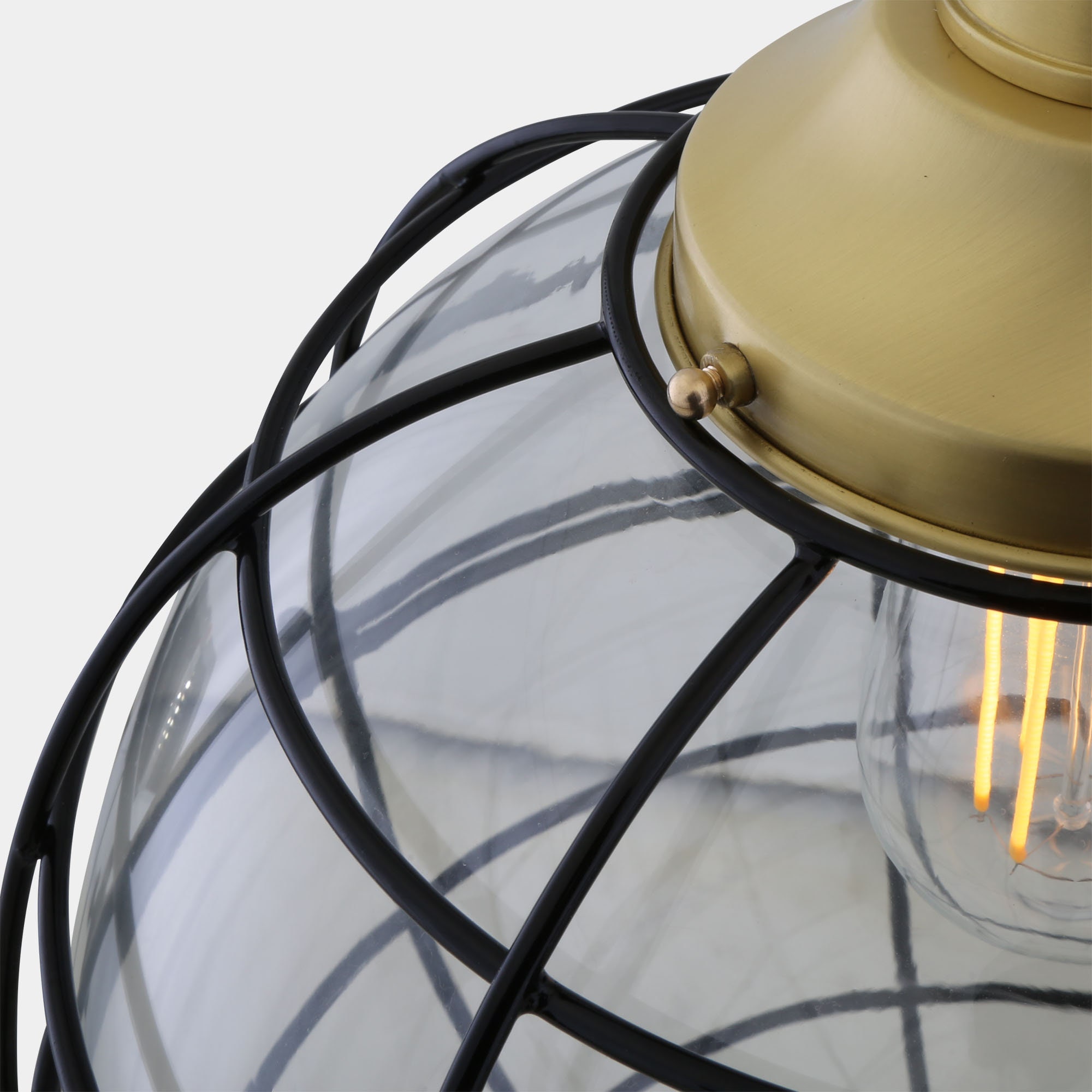 Globe cage pendant light deals