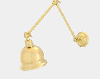 Dale Vintage Adjustable Brass Picture Light