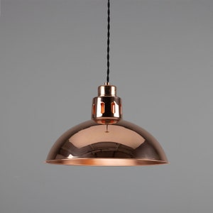 Berlin Vintage Copper Dome Pendant Light 11.8&#39;&#39; (30cm)