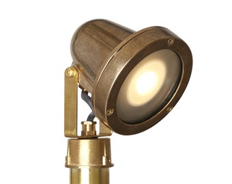 Nanami Brass Outdoor Bollard Adjustable Light