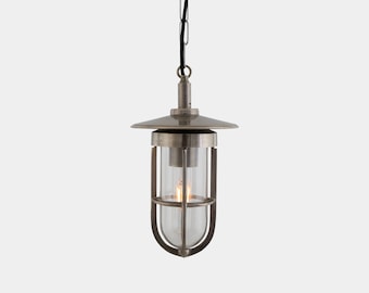 Ramor Nautical Brass / Glass Pendant Light IP65