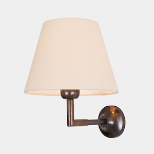 Kilkee Modern Brass Wall Sconce with Fabric Shade