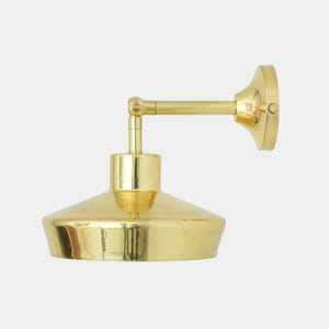 Splendor Modern Wall Sconce with Brass Shade 14.5cm