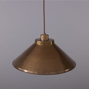 Rio Vintage Modern Brass Pendant Light 15'' 38cm image 4