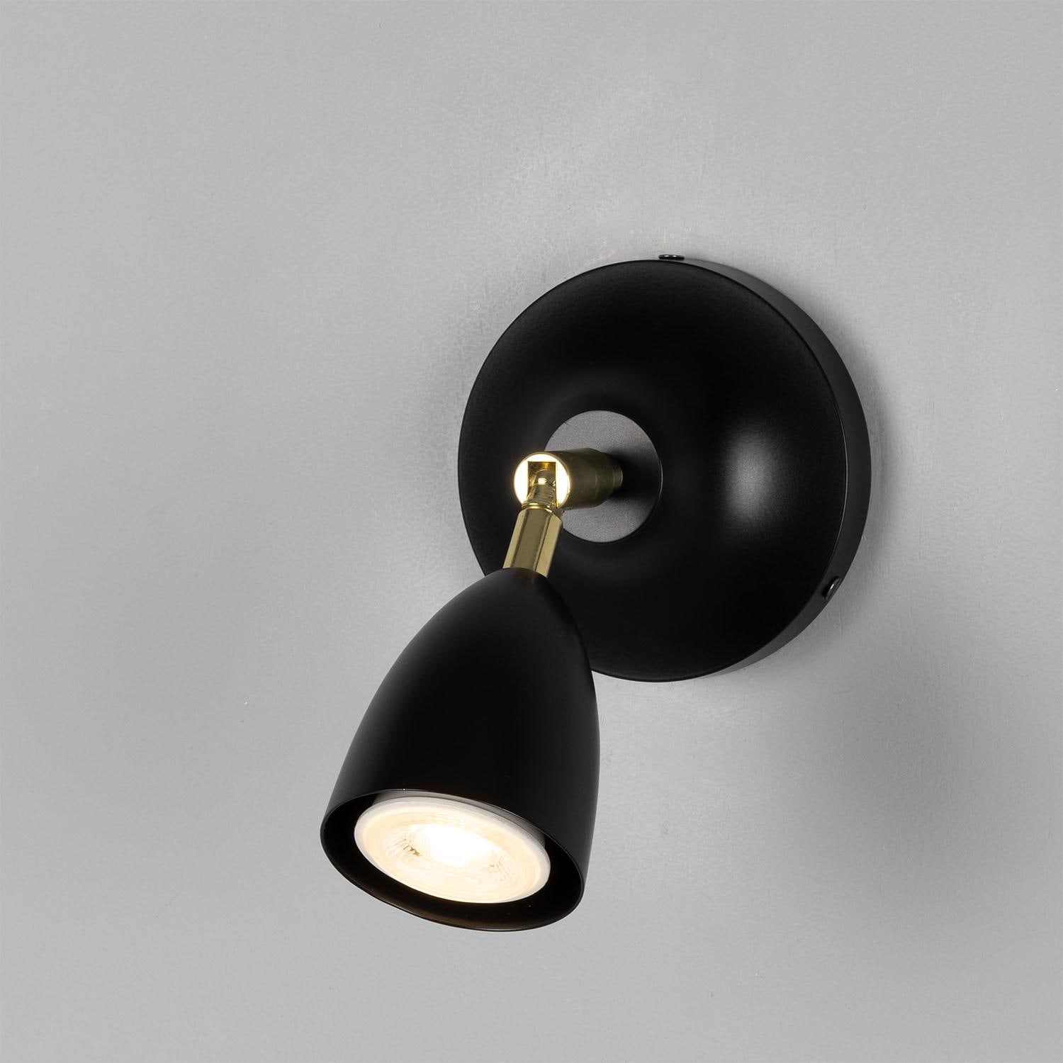LEDart ILYAS - Faretto da tavolo dimmerabile da 12 W, con angolo di messa a fuoco regolabile da 10° a 50° Ra90 3000 K, illuminazione per quadri ed effetto luminoso (nero