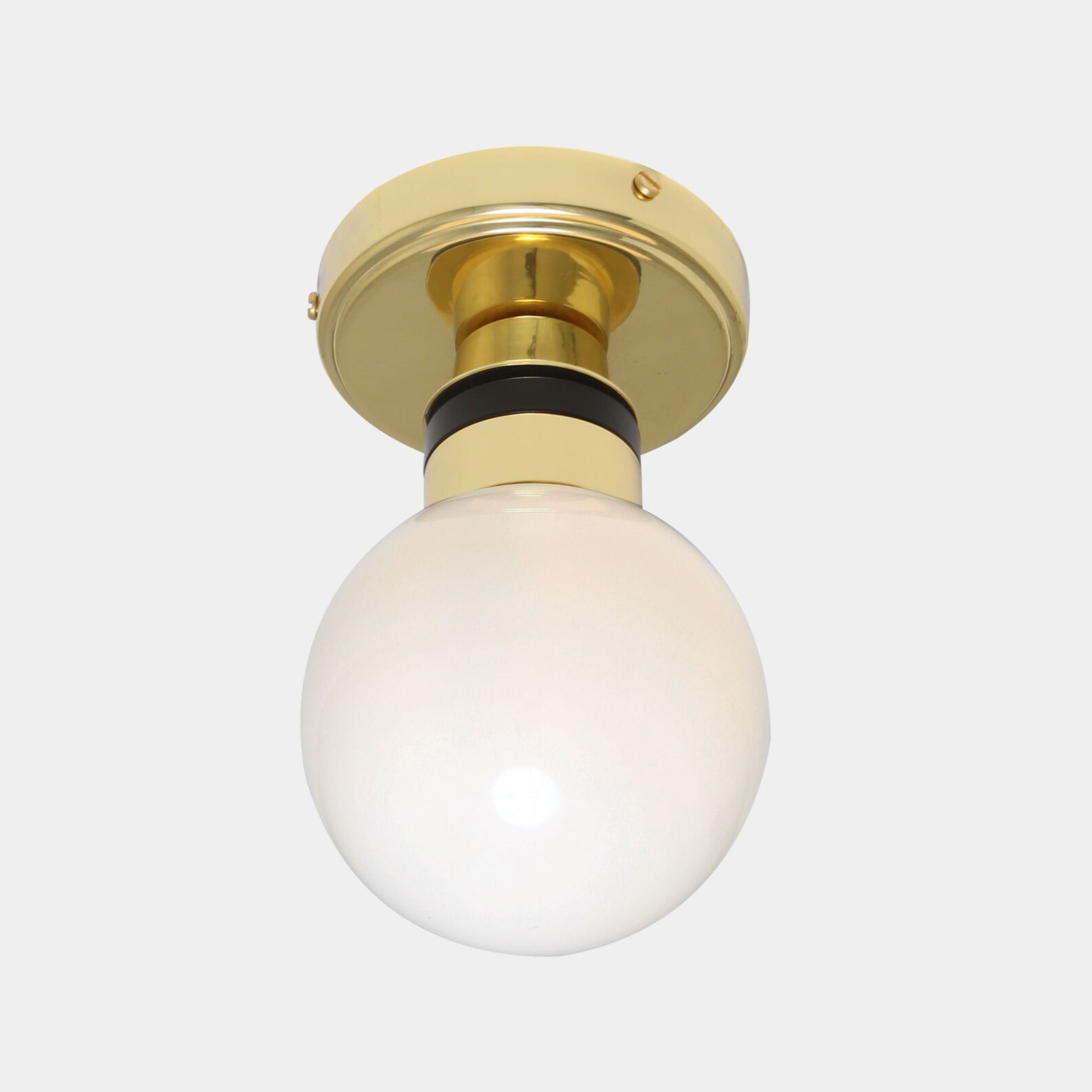 Ayr Globe Flush Bathroom Ceiling Light 12cm IP65 Etsy UK