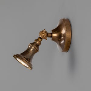 Accra Traditional Adjustable Brass Wall Spotlight 5.5" IP20