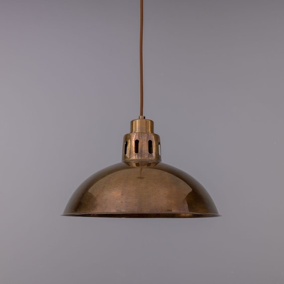 Industrial brass cheap pendant light