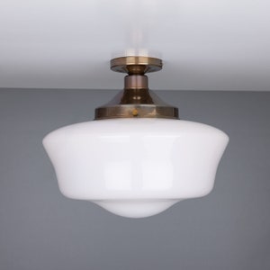 Schoolhouse Traditional Flush Ceiling Light 13.7'' (35cm)