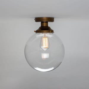 Riad Klarglas Globe Deckenleuchte 25cm