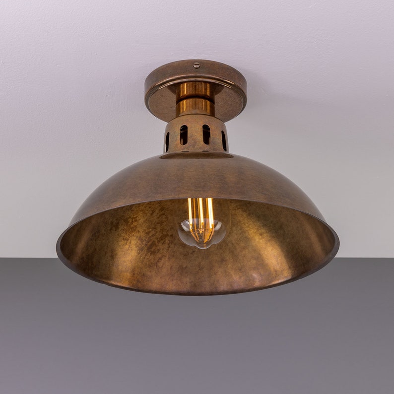 Paris Industrial Vintage Flush Ceiling Light 11.8'' 30cm image 3