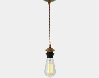 Doha Vintage Pendant Light with Twisted Cable