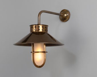 Boyd Vintage Industrial Well Glass Wall Light