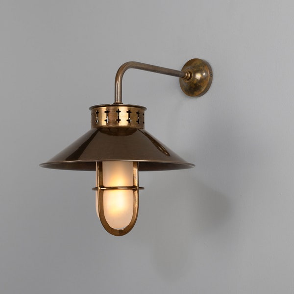 Boyd Vintage Industrial Well Glass Wall Light