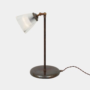 Gadar Industrial Prismatic Glass Table Lamp