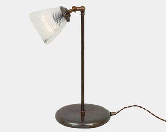 Gadar Industrial Prismatic Glass Table Lamp