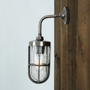 Carac Industrial Well Glass Outdoor Wall Sconce IP65