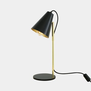 Lusaka Modern Adjustable Table Lamp with Cone Shade