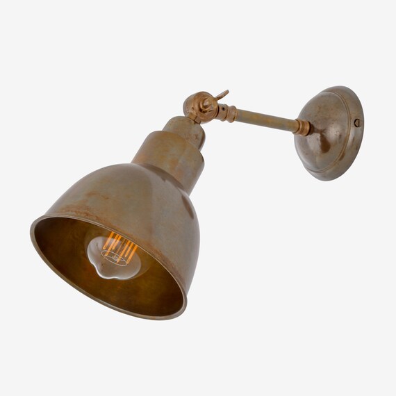 Baku Vintage Wall Light Brass Sconce Industrial - Antique Wall Sconce Baku Vintage Wall Light Brass Sconce Industrial - Antique Wall Sconce
