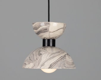Nakaii Marbled Ceramic Pendant Light 20cm