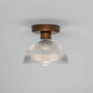 Erbil Prismatic Glass Flush Ceiling Light 7.5'' (19cm)