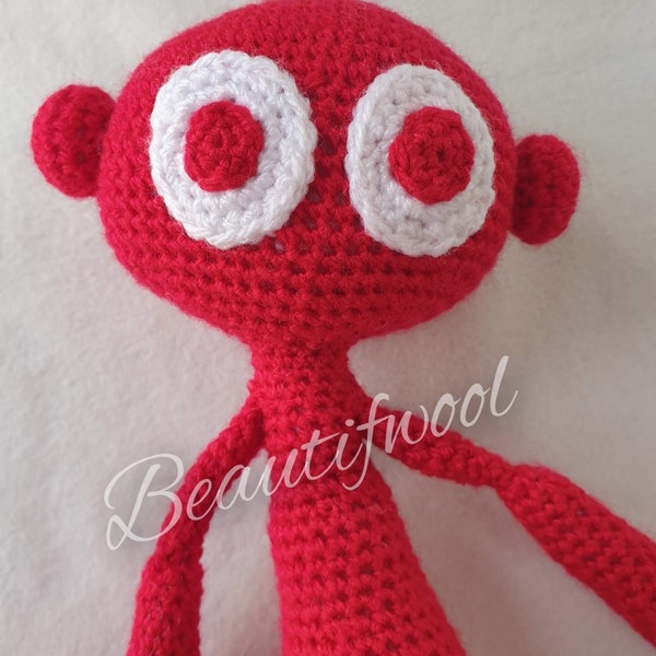 Dip Dap CBeebies line drawn character - Handmade Crochet