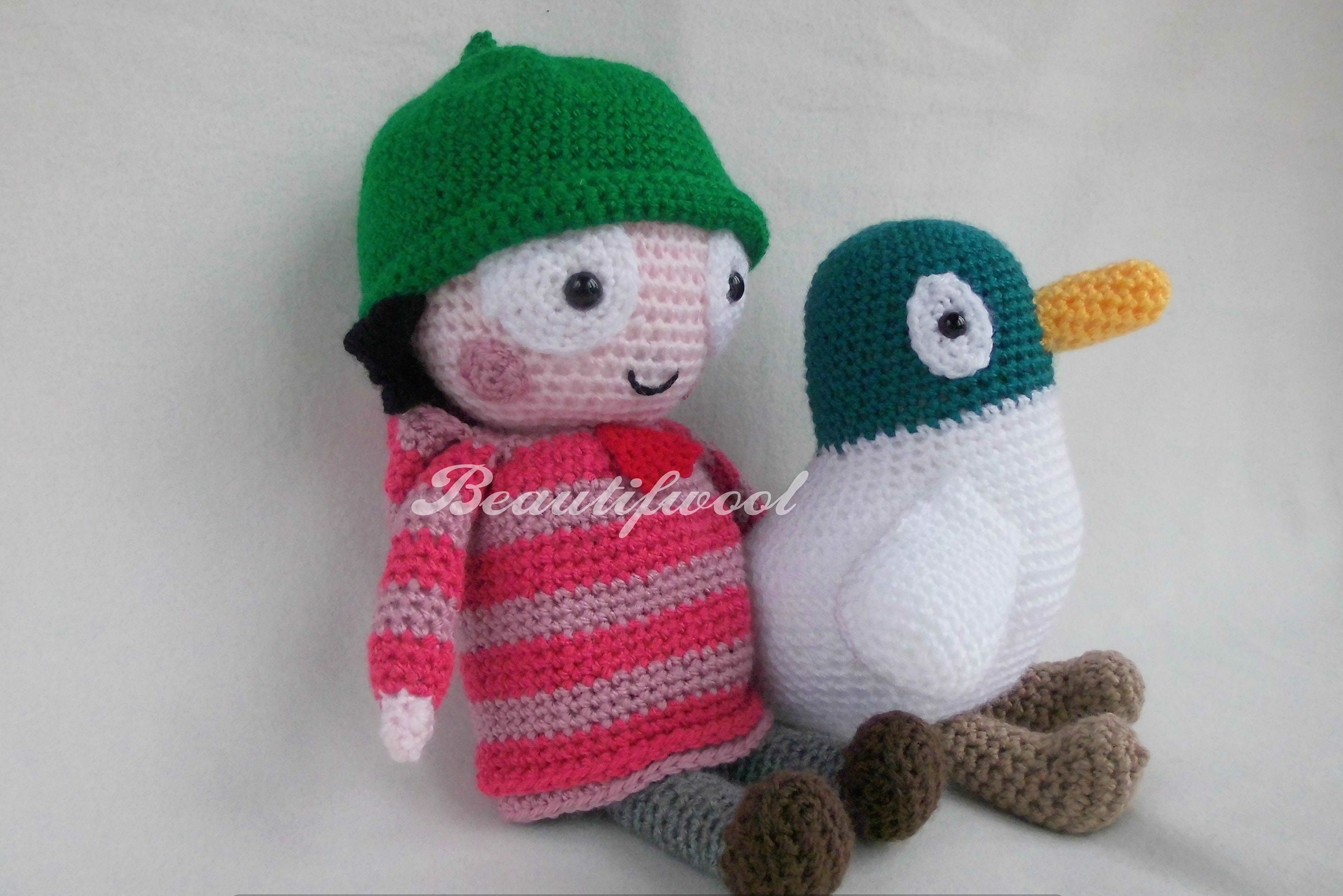 John Sarah & Duck Cbeebies Crochet Handmade - Etsy UK