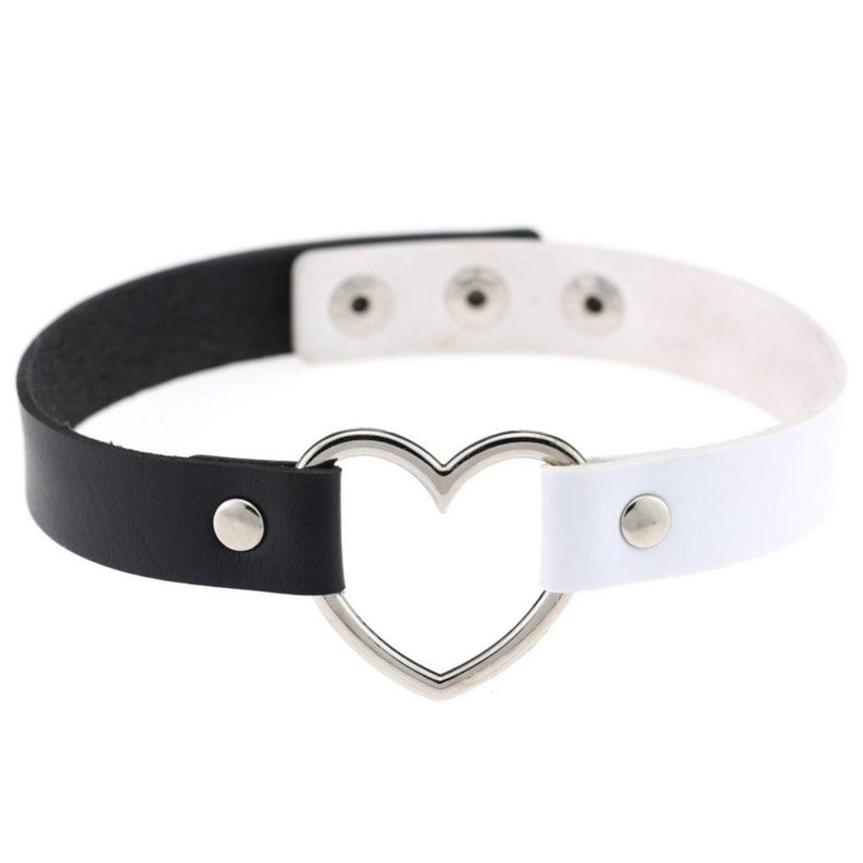 Two Tone Heart Choker