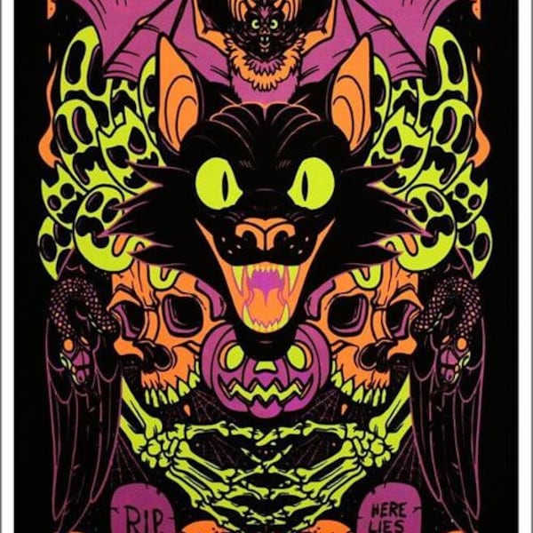 EVERYDAY IS HALLOWEEN black light poster