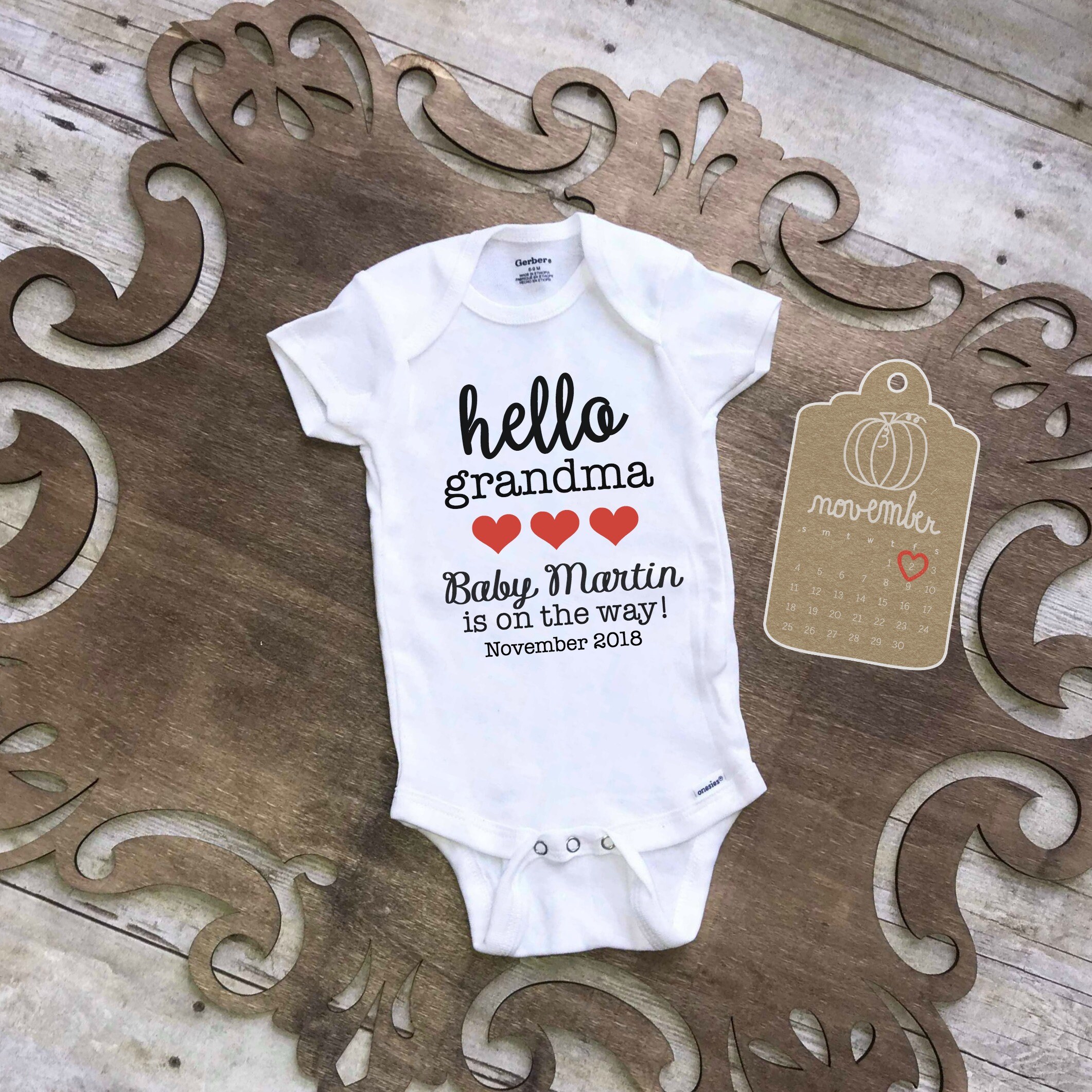 grandma and grandpa baby onesies