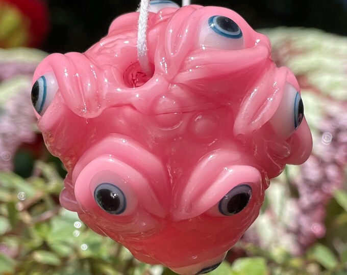 Pink Argus Pendant - Etsy