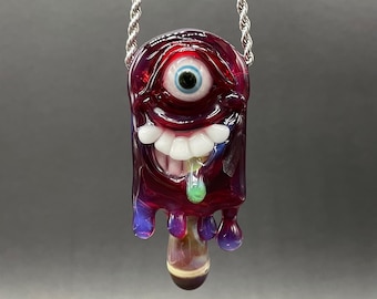 Popsicle glass pendant