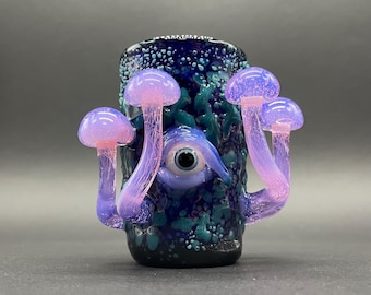 Pink slime mushroom shot glass