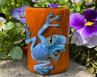 poison dart frog shot glass