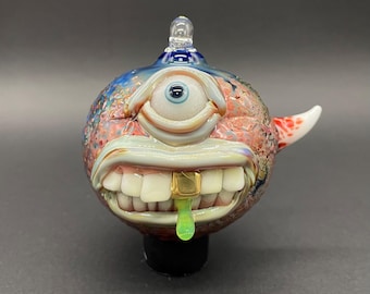 Cyclops Ornament, Glow-in-the-Dark Eye, Gold Tooth