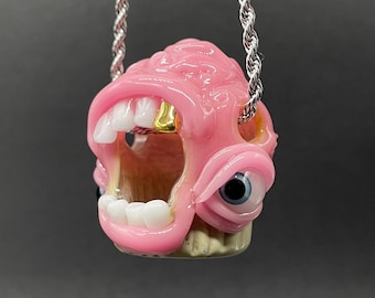 glass cupcake pendant