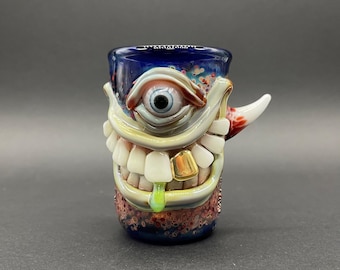 Smiley face shot glass
