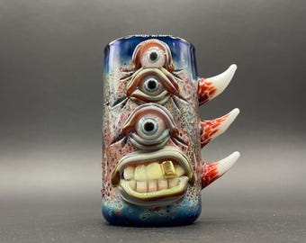 Vaso de chupito vertical de 3 ojos