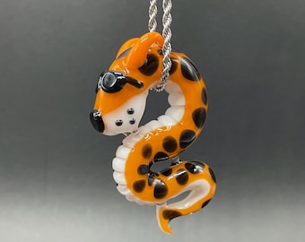 Chester Cheetah glass pendant