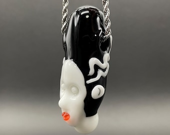 Colgante de cristal de la novia de Frankenstein