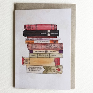 Karta z pozdrowieniami, A6. Karta z akwarelami. Grafika autorstwa Jennifer Magno na Etsy.