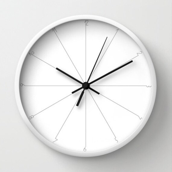 Minimalist wall clock simple clock classic wall clock black Etsy