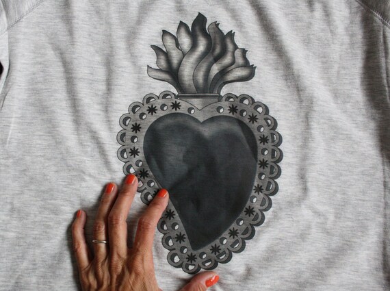 Sacred top heart sweater