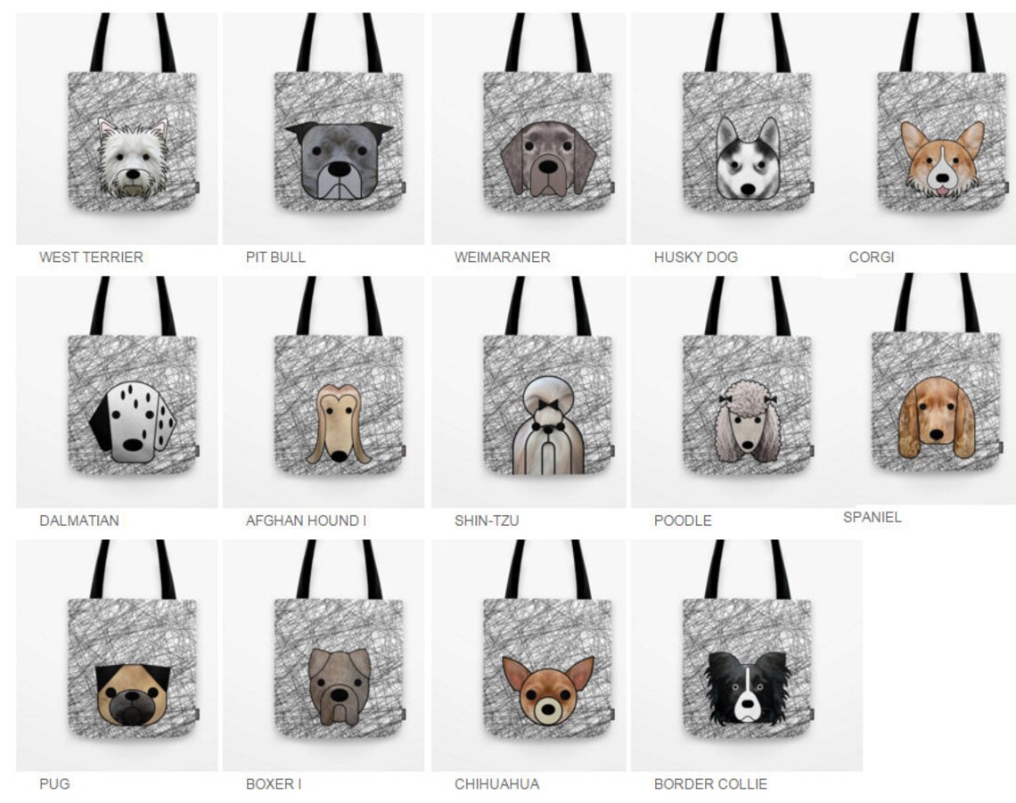 English Spaniel Tote Bag Dog Shoulder Bag Dog Bag Dog Purse Etsy
