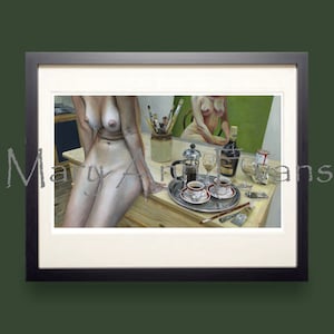 In the Studio: limited edition print from original painting by Mary Ann Evans - MATURE
