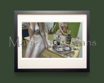 In the Studio: limited edition print from original painting by Mary Ann Evans - MATURE