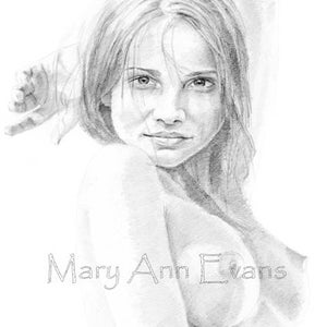 Mary Ann Evans Erotic Female Nude Study (MAEP154) MATURE. Print From