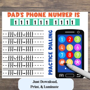 Life Skills Printable Pack, Phone Number Printable, Address Printable ...