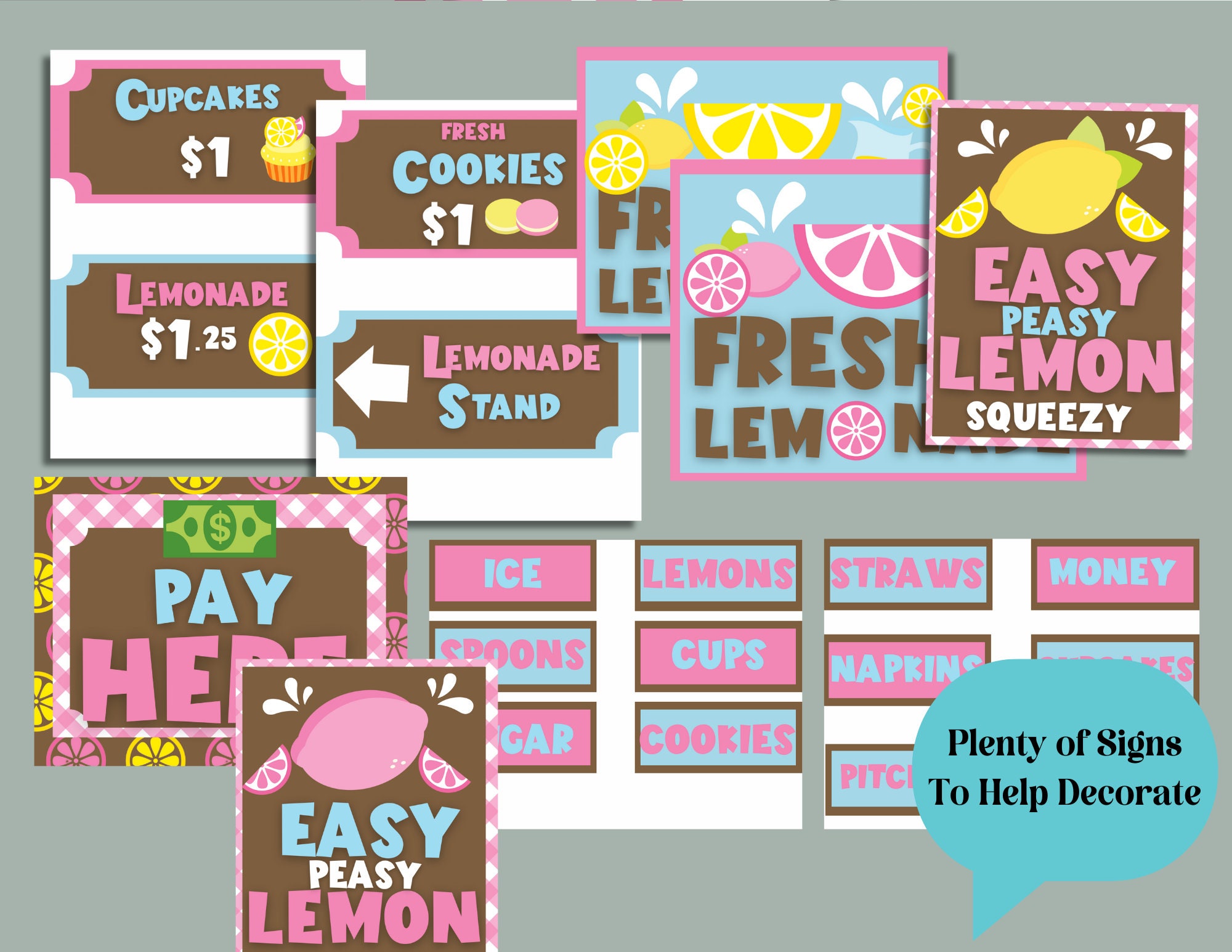 Lemonade Stand Printable, Summer Activity, Preschool, Sensory Play, Dramatic Play, Teacher